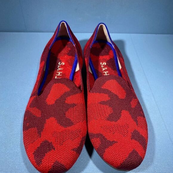 Rare Rothy's Red Camo Loafers Size 6 - Picture 4 of 7